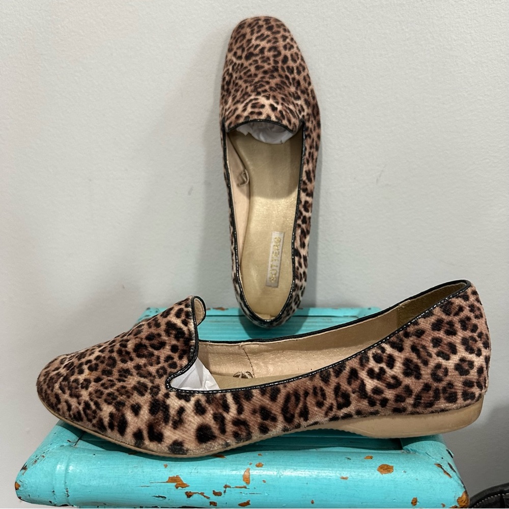 Bottero Cheetah Print Flats Shoes Size 7